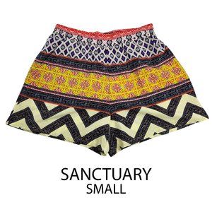 SANCTUARY Shorts w/ Pockets Colorful Boho Print S